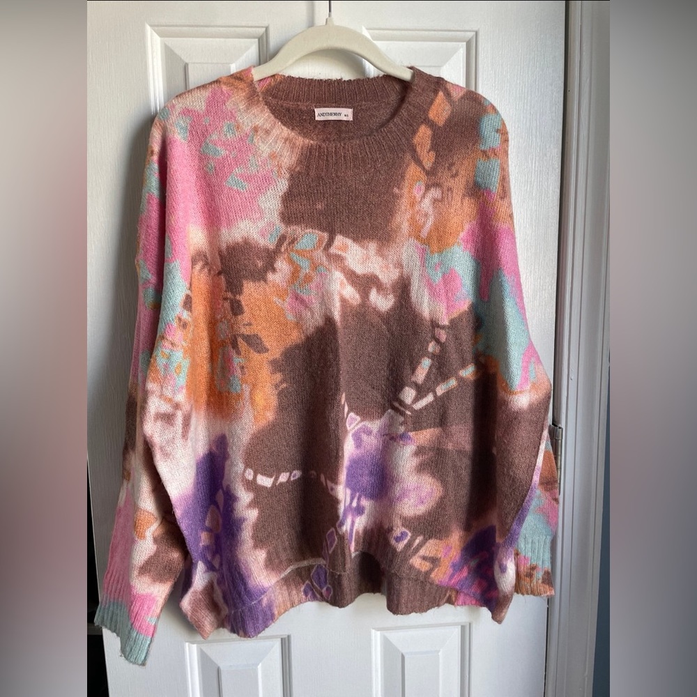 ANDTHEWHY tie dye sweater